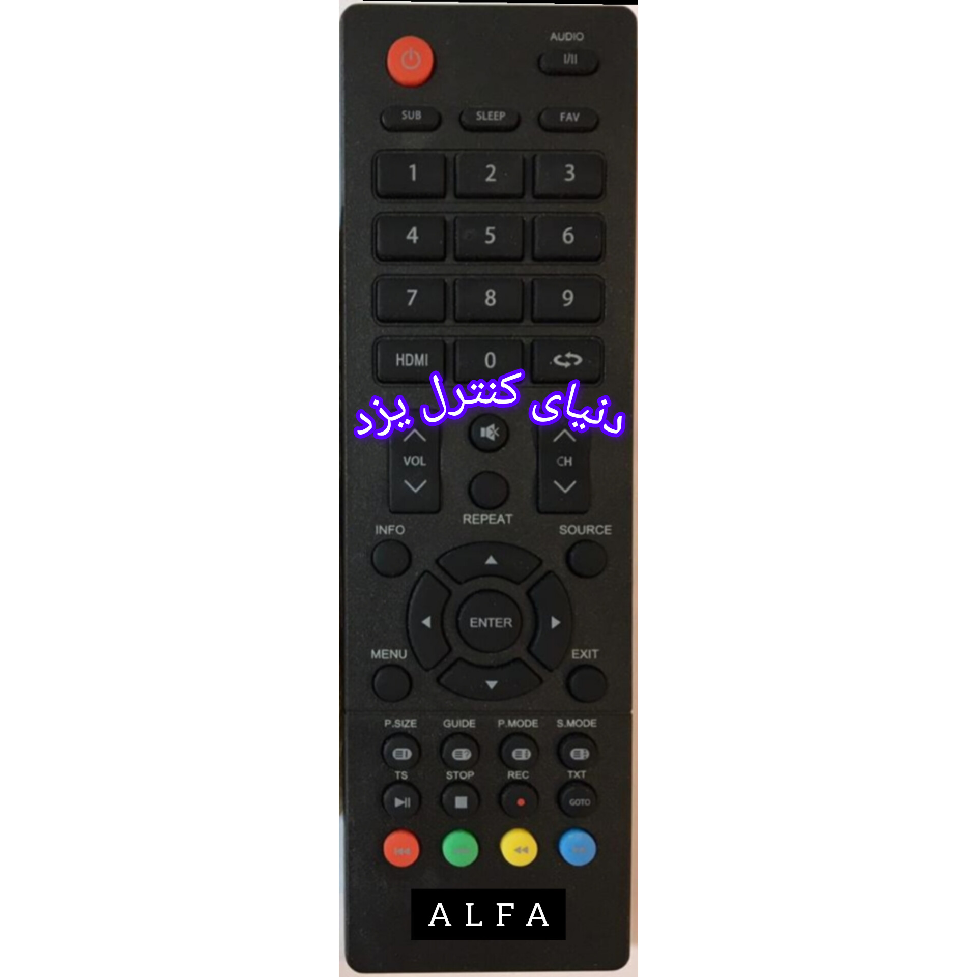 کنترل جایگزین تلویزیون آلفا ALFA مدل 43LM550 کیفیت عالی